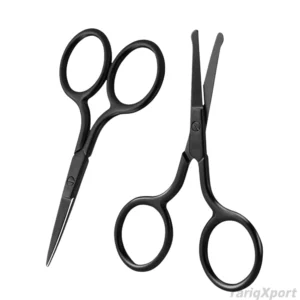 Professional Beauty Stainless Steel Eyebrow Scissors Custom Logo Comfortable Handle Right-Handed Design-Straight Blade Sharp