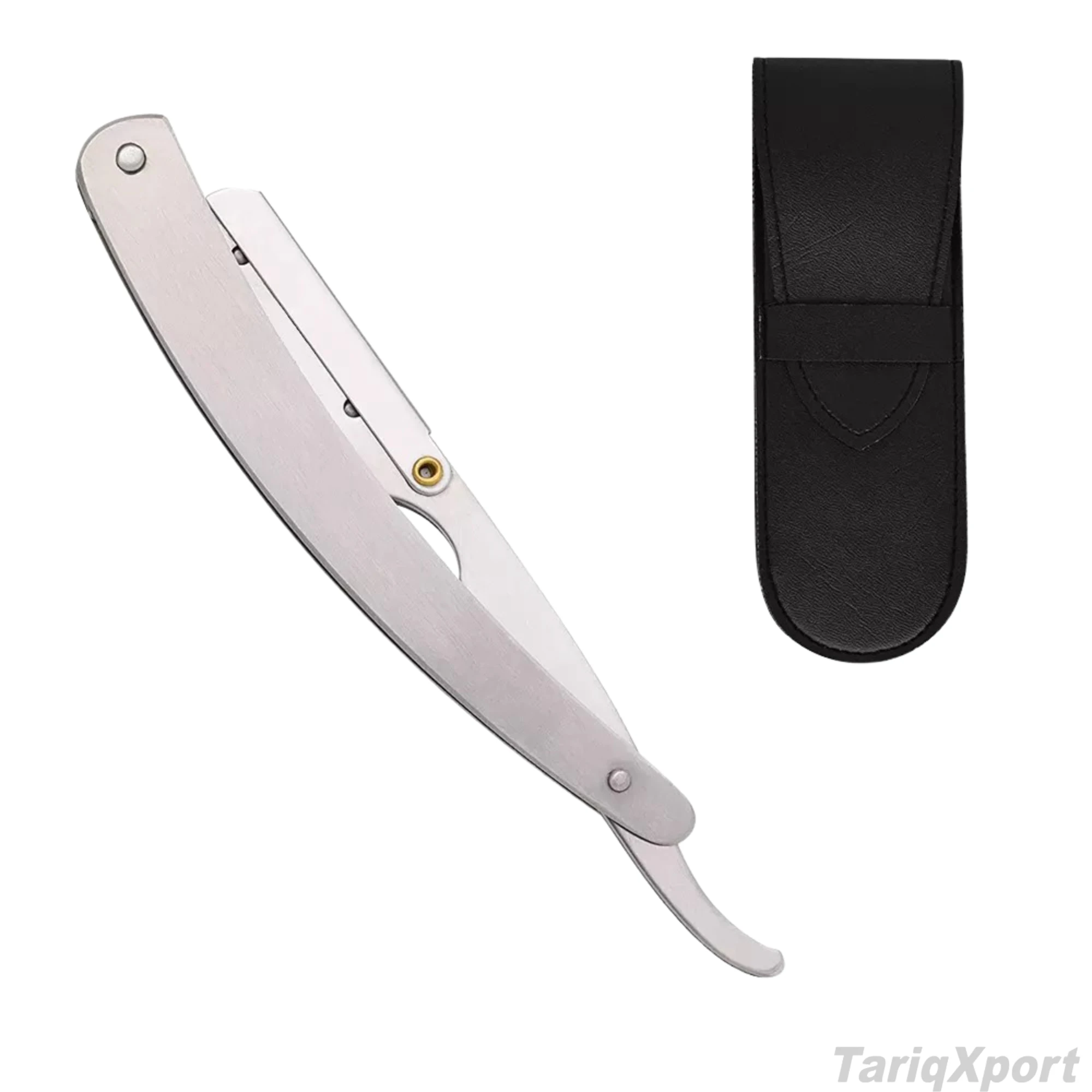Premium Stainless Steel Barber Cut Throat Razor with Wood Steel Handle Face Body Use Single Blade Custom Colors Custom Logo OEM - Image 5