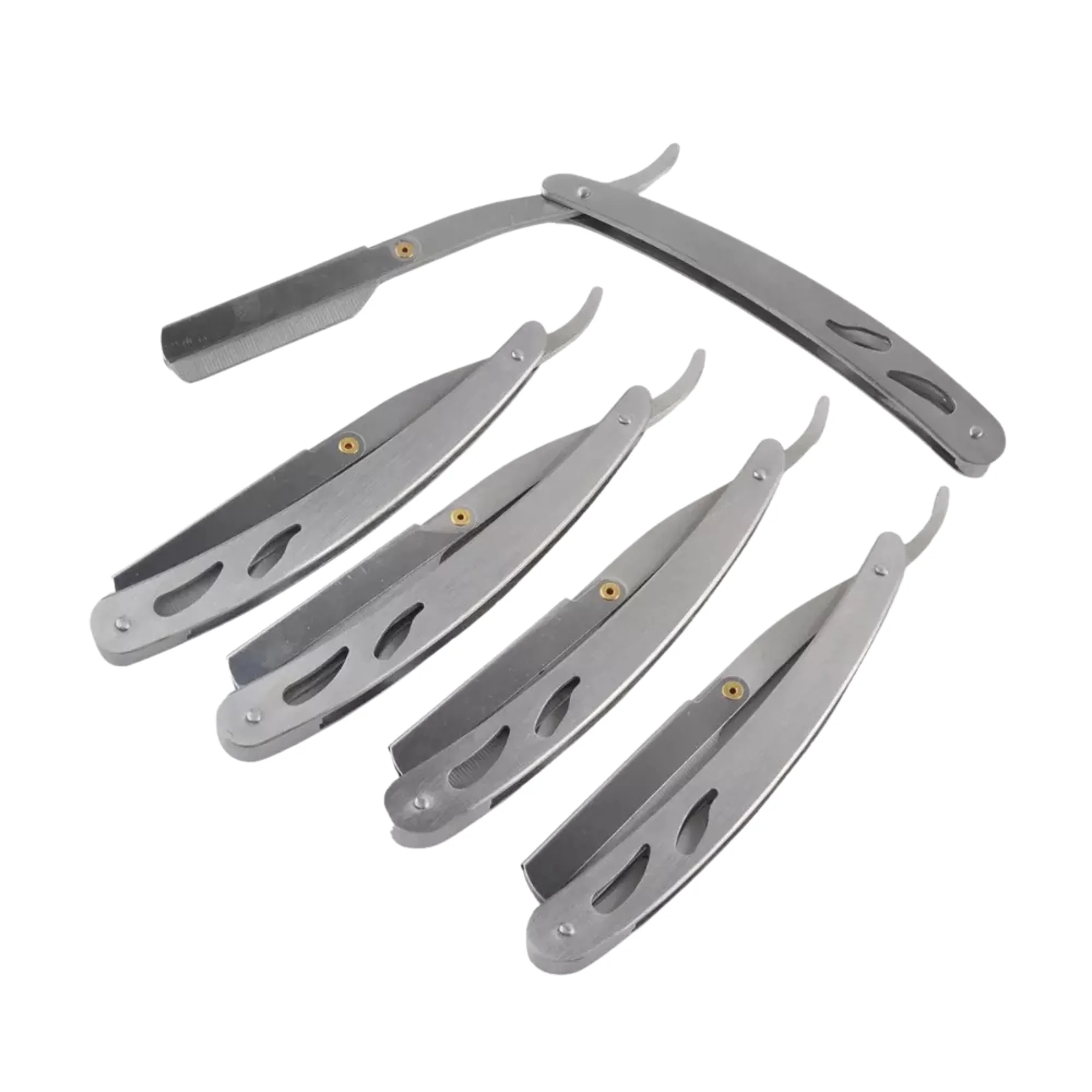 Wholesale Professional Barber Shaving Razor Stainless Steel Blade Wood/Steel Handle Custom Colors Logo Options Face Body