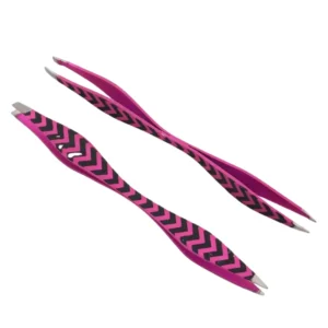 Premium Curved Stainless Steel Double-Sided Pointed Tip Tweezers Lightweight Eco-Friendly Luxury Eyebrow Lash Extension Tweezers