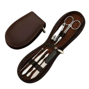6 PCS Professional Grooming Kit Manicure Pedicure Set Luxurious Box High Quality Stainless Steel Custom Logo 5 1 7-in-1