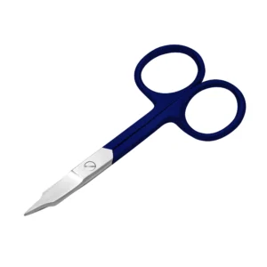 Premium Beauty Contoured Handle Right-Handed Manicure Scissors Sharp Straight Fatigue-Reduction Design Stainless Steel Simple