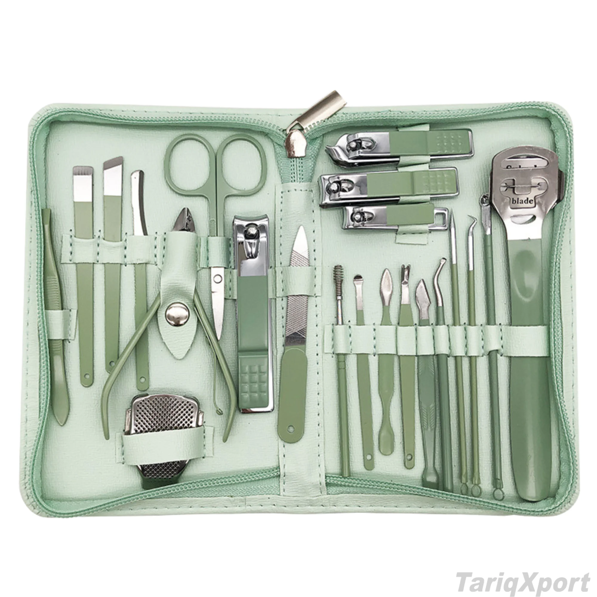 Custom Logo Factory Price Luxurious Professional Manicure Set Stainless Steel Nail Clippers Pedicure Tool Kit 5-in-1 Grooming - Image 2